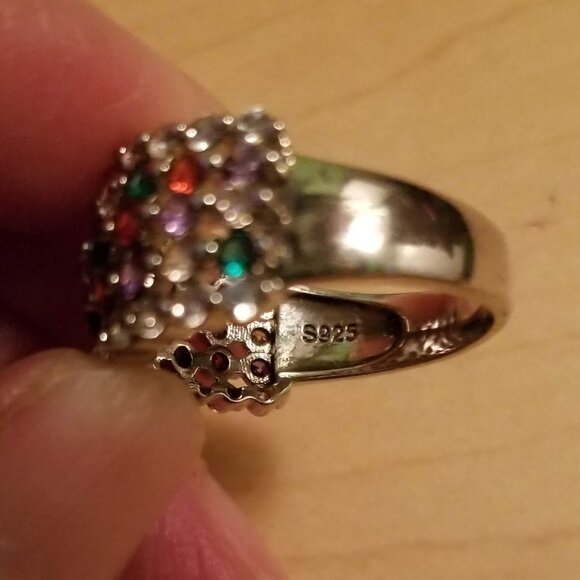 Sterling silver crystal ring, NWOT - Picture 8 of 9